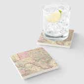 Mitchell著テキサス州の地図 ストーンコースター (横)