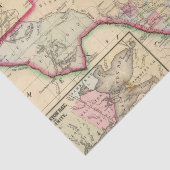 Mitchell著テキサス州の地図 薄葉紙 (詳細)