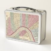 Mitchell著ニュー・オーリンズの地図 メタルランチボックス (裏面)