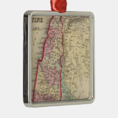 Mitchell著パレスチナ、エルサレムの地図 メタルオーナメント (右)
