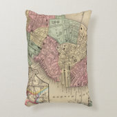Mitchell著ボストン地図 アクセントクッション (正面(垂直))