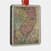 Mitchell著ボストン地図 メタルオーナメント (右)