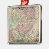 Mitchell著ボストン地図 メタルオーナメント (左)