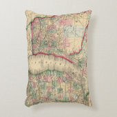 Mitchell著ミシガン州、ウィスコンシンの地図 アクセントクッション (正面(垂直))