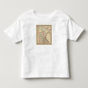Mitchell著ミネソタの地図 トドラーTシャツ