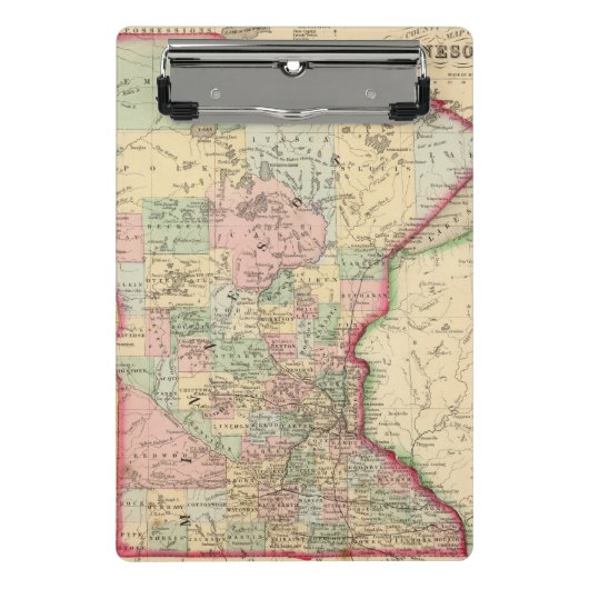 Mitchell著ミネソタの地図 ミニクリップボード (正面)