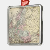 Mitchell著ヨーロッパの地図 メタルオーナメント (左)