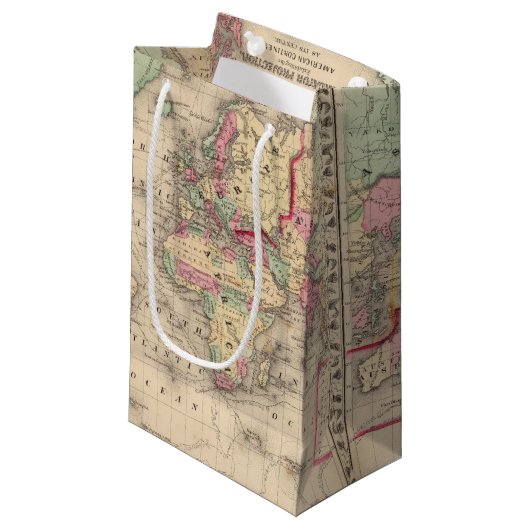 Mitchell著世界のメルカトルのprojの地図 スモールペーパーバッグ (正面アングル)