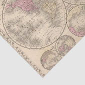 Mitchell著世界半球の地図 薄葉紙 (詳細)
