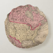 Mitchell著北アメリカの地図 ラウンドクッション (裏面)