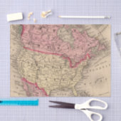 Mitchell著北アメリカの地図 薄葉紙 (クラフト)