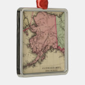 Mitchell著NWアメリカの地図 メタルオーナメント (右)