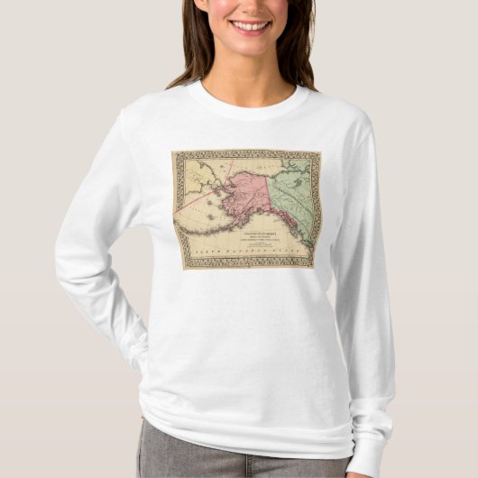 Mitchell著NWアメリカの地図 Tシャツ (正面)