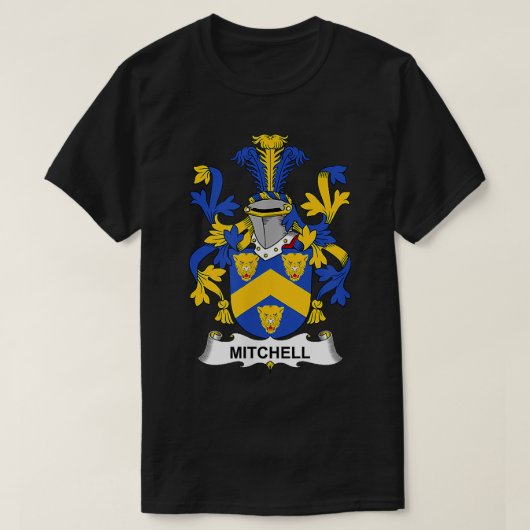 Mitchell Coat of Arms  Family Crest  Tシャツ (デザイン正面)