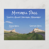 Mitchell Pass, Scotts Bluff National Monument, NE ポストカード (正面)