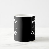Mitglied der Camping Crew lustig コーヒーマグカップ (中央)