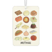 MITHAIクラシックインディアンベンガルパキスタンスイーツフード カーエアーフレッシュナー (裏面)