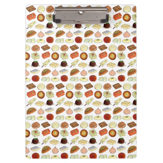 MITHAIクラシックインディアンベンガルパキスタンスイーツフード クリップボード (正面)