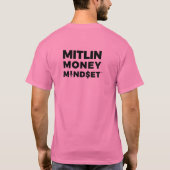 MITLIN MONEYマインドセットTシャツ Tシャツ (裏面)