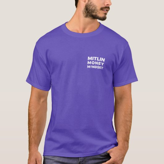 MITLIN MONEY MINDSET tシャツ(小さい白) Tシャツ (正面)