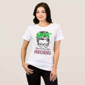 Mitochondrial Disease Awareness Ribbon Support Gif トライブレンドＴシャツ (正面全面)