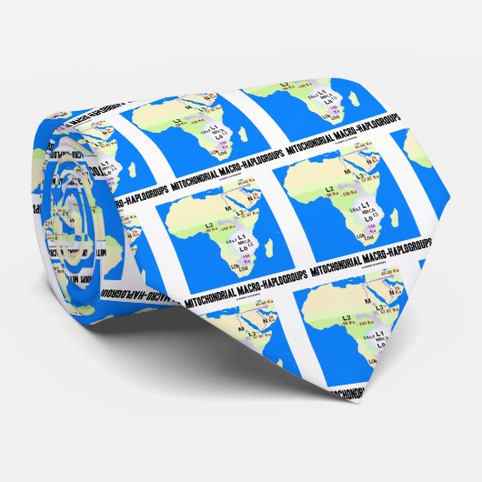 Mitochondrial Macro-Haplogroups (MRCA Genealogy) ネクタイ (ロール)