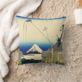 Mitsuiの店富士山のヴィンテージのスケッチ クッション (ブランケット)