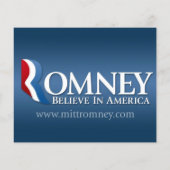 Mitt Romney氏（2012年社長代理） チラシ (裏面)