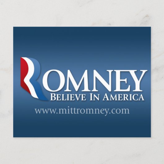 Mitt Romney氏（2012年社長代理） チラシ (裏面)