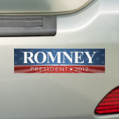 Mitt Romney氏（2012年社長代理） バンパーステッカー (車上)