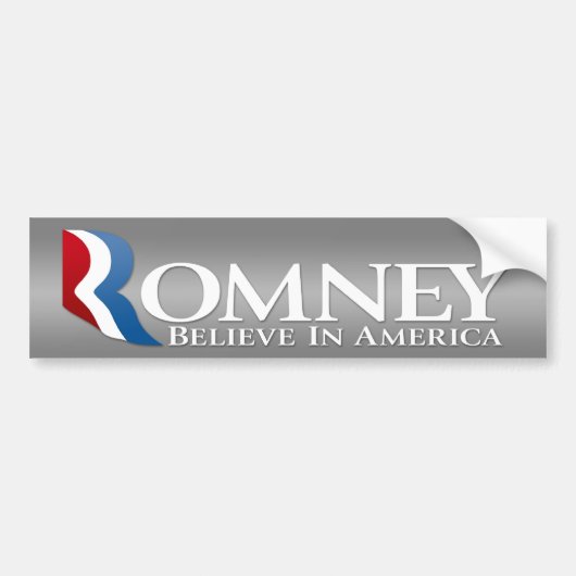 Mitt Romney氏（2012年社長代理） バンパーステッカー (正面)
