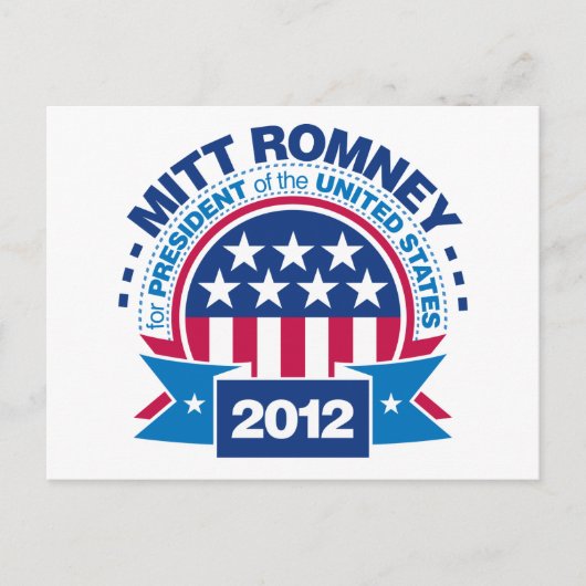 Mitt Romney氏（2012年社長代理） ポストカード (正面)