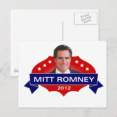 Mitt Romney 2012社長代行 ポストカード (正面/裏面)
