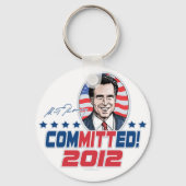 Mitt Romney ComMITTed 2012ギア キーホルダー (正面)