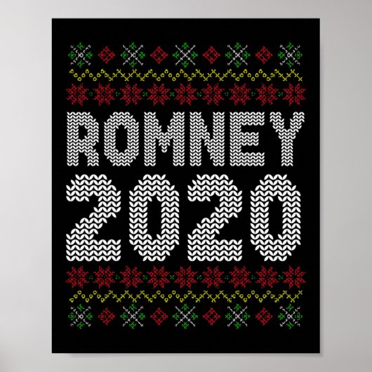 Mitt Romney Ugly Christmas Conservative Republican ポスター (正面)