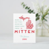 Mitten MIからの温かく穏やかな挨拶 シーズンポストカード (スタンド正面)
