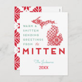Mitten MIからの温かく穏やかな挨拶 シーズンポストカード (正面/裏面)