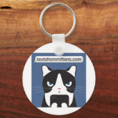 Mittens Basic Keychainの文字 キーホルダー (正面)