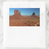 Mittens in Death Valley Rectangleスタンプ 長方形シール (バッグ)