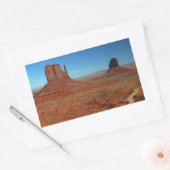 Mittens in Death Valley Rectangleスタンプ 長方形シール (封筒)