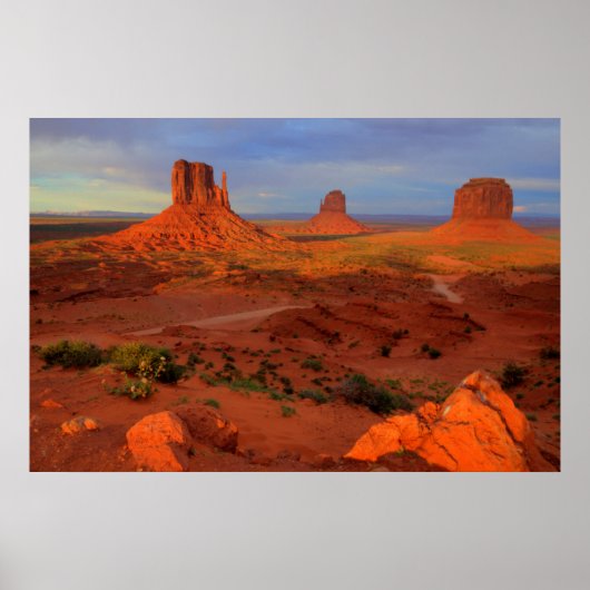 Mittens, Monument valley, AZ ポスター (正面)