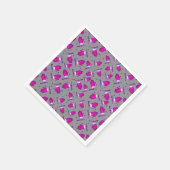 Mittens retro_gray スタンダードカクテルナプキン (角)