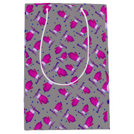 Mittens retro_gray ミディアムペーパーバッグ