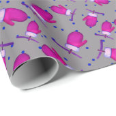 Mittens retro_gray ラッピングペーパー (ロールコーナー)