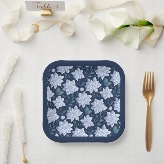 Mitternachtsblüte - ペーパープレート (ウェディング)