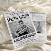 Mitzvah Newspaper Program, Single Large Page チラシ