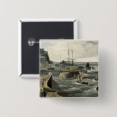 Mivagissey、「Voyagの容積VIIIからのコーンウォール、 缶バッジ (正面&裏面)