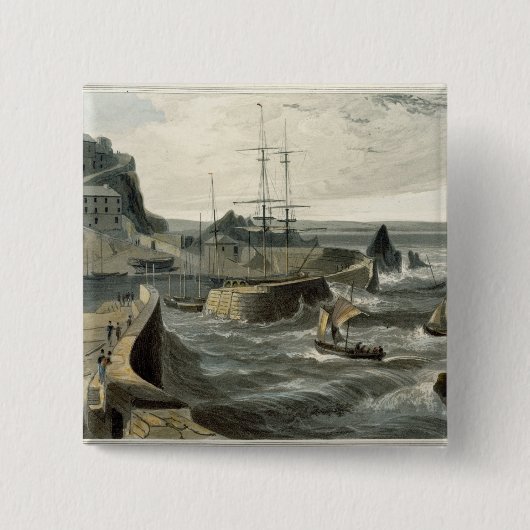 Mivagissey、「Voyagの容積VIIIからのコーンウォール、 缶バッジ (正面)