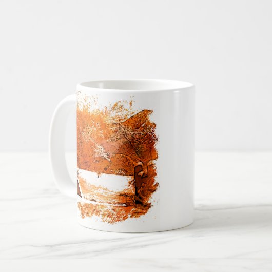 miwok winter tee pee mug コーヒーマグカップ (正面左)