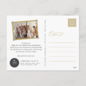 Mixはっきりしたタイポグラフィ2025カレンモダンダー写真 シーズンポストカード (裏面)